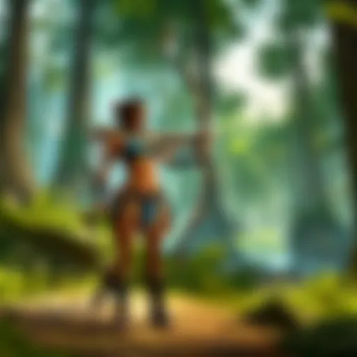 Legendary Amazon Bow in Enchanted Forest