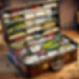 Antique Motherlode Tackle Box with Fishing Lures