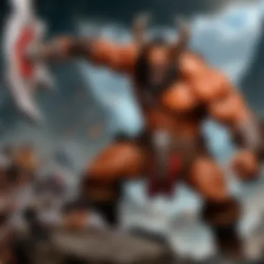 Barbarian warrior battling fierce monsters in Diablo 2 Remake