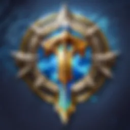 An illustration of the Battle.net logo with a digital background