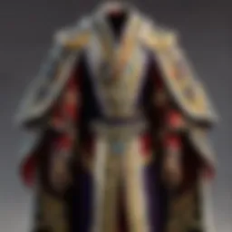 Mystical ceremonial robe with arcane symbols