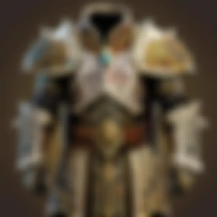 Orcish ceremonial robe featuring tribal emblems