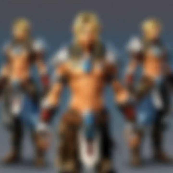 Illustration of a character customization screen in Final Fantasy A Realm Reborn