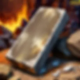 A close-up view of a coarse sharpening stone on a wooden table