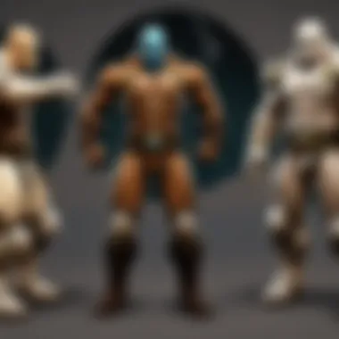 Different types of fighting dummies available in the game
