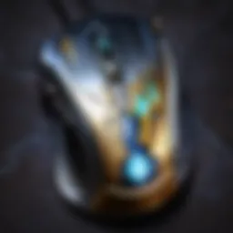 High-performance Warcraft gaming mouse showcasing customizable buttons