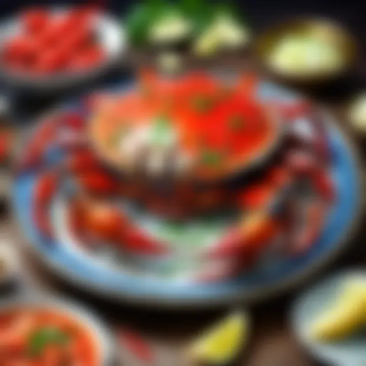 A cultural celebration featuring traditional tangy crab dishes from various cuisines.