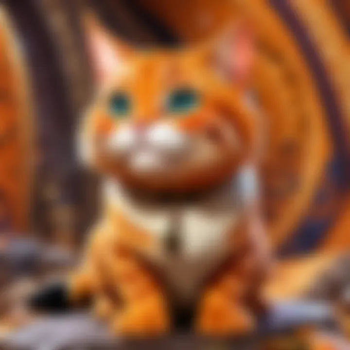 Curious Orange Tubby Cat with Playful Eyes
