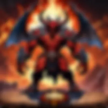 Blazing Diablo 4 Mouse Pad Fiery Diablo 4 Mouse Pad