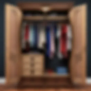 A detailed view of the Dress Room App displaying advanced features for wardrobe organization.