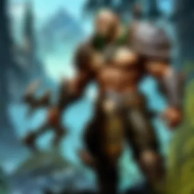 The Art of Stealth A cunning creature lurking in the shadows, representing the hunted in World of Warcraft.