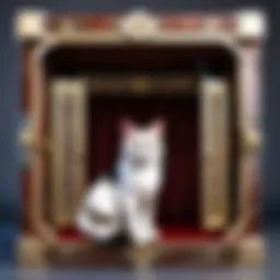 Elegant Cat Crate in Velvet Luxe