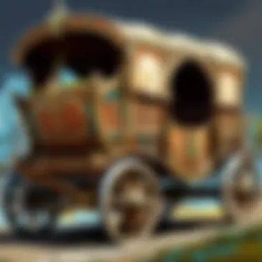 Elegance and Grace of an Elven Caravan Wagon Ethereal Elven Caravan Wagon