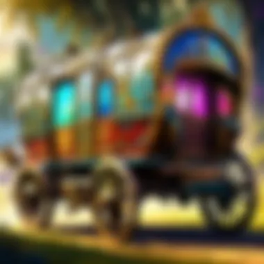 Mystical Aura of an Enchanted Caravan Wagon Magical Enchanted Caravan Wagon