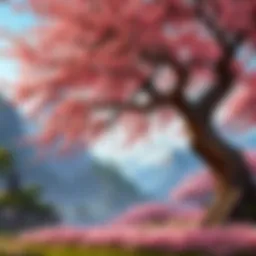 Delicate Cherry Blossoms in Full Bloom