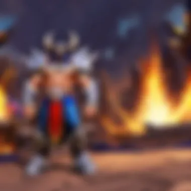 Spellbound Showdown: Clash of Powers Epic World of Warcraft battle scene with magical spells