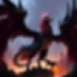 Majestic Dragonhawk soaring through the skies