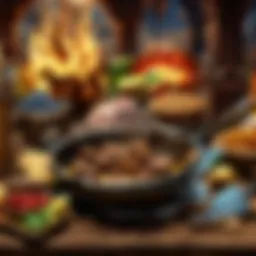 An intricate spellbook filled with fixate recipes