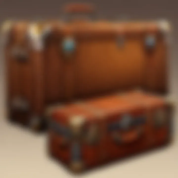 Various types of luggage showcasing their unique designs and features