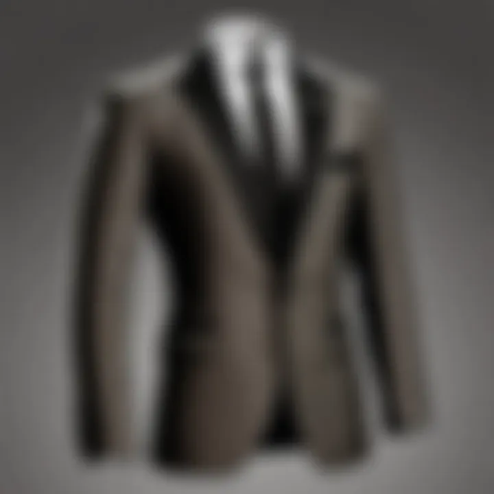 Classic houndstooth tuxedo jacket pattern