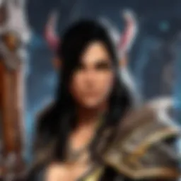 A captivating scene from a popular MMORPG highlighting character customization.