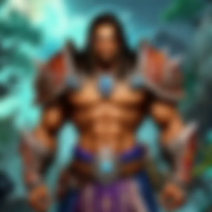 An intricate character customization screen displaying various options for avatars.