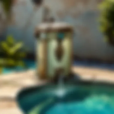 Compact chlorine dispenser for easy pool maintenance