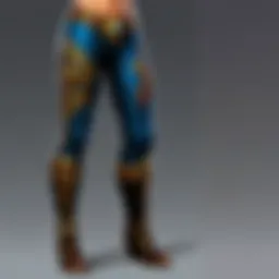 A collection of unique leggings designs in World of Warcraft, showcasing various textures and colors.