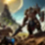 Epic battle scene from the World of Warcraft cinematic