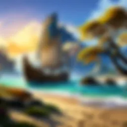 A breathtaking landscape of Azeroth showcasing the vibrant colors and diverse terrain of the Battle for Azeroth expansion.