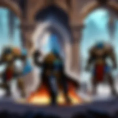 Strategic Combat Scenario Showcasing Class Dynamics Strategic combat scenario showcasing class dynamics
