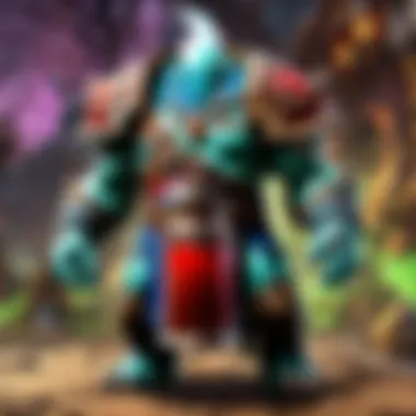 A character utilizing Acid Potion in an intense battle scenario