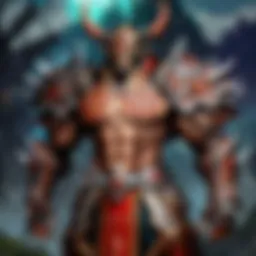 A detailed depiction of Demon Gear showcasing its intricate designs and vivid colors