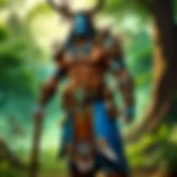 A serene natural landscape reflecting the connection between shaman healers and nature