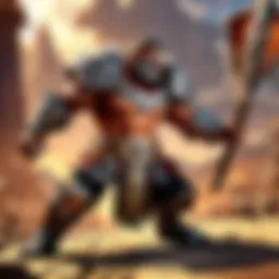 Gladiator engaging in fierce combat in World of Warcraft