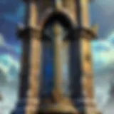 An artistic representation of the Tower Token in a fantasy setting