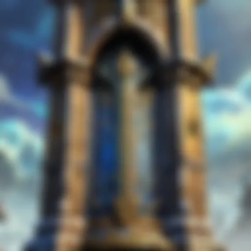 An artistic representation of the Tower Token in a fantasy setting