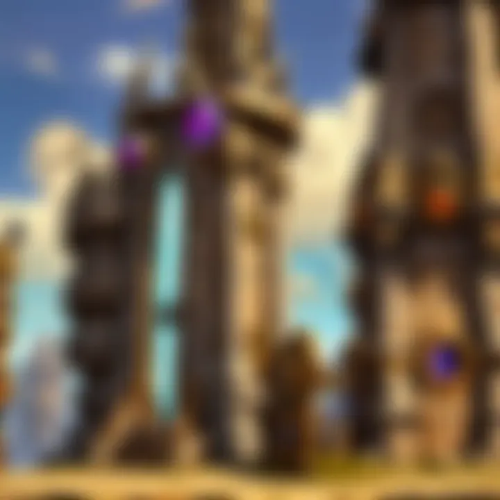 Graphical depiction of Tower Token mechanics and gameplay integration