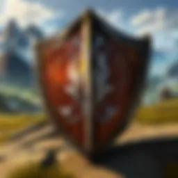 A panoramic view of the Valley Shield showcasing its vast landscape