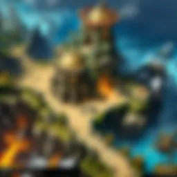 A strategic overview of tower placements in a WoW tower defense game