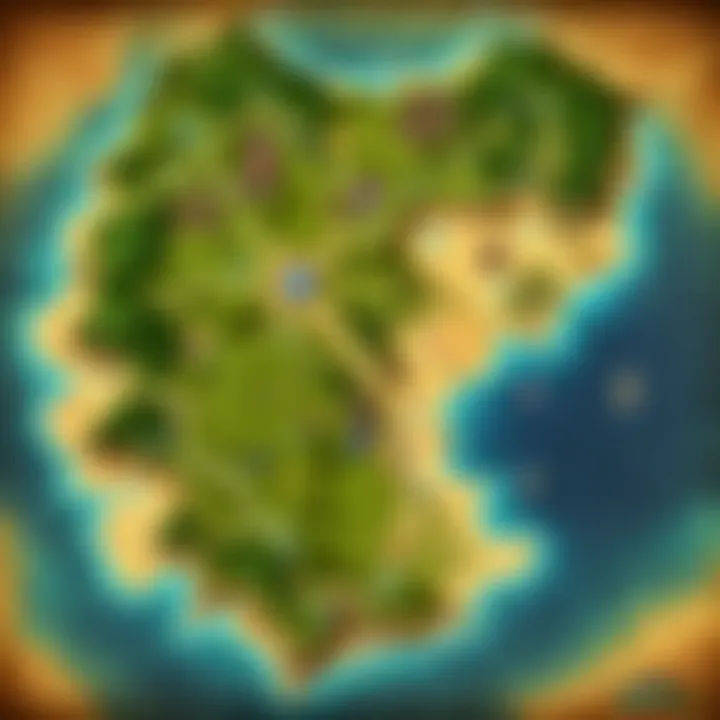 A map highlighting unique chest locations in World of Warcraft