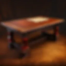 Exquisite Leather Table Craftsmanship