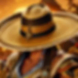 Illustration of a farmer wearing a straw hat in a lush World of Warcraft setting