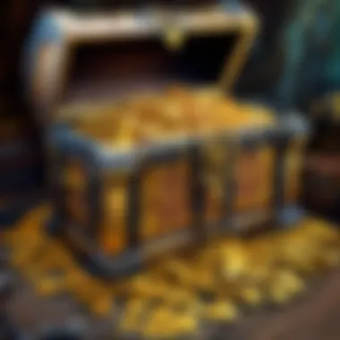 Treasure Chest Overflowing with Gold