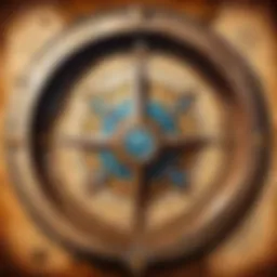 Illustration of a mythical compass