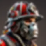 Innovative Firefighter Helmet Design Protective Firefighter Helmet