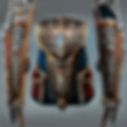 A dynamic view of a front pack equipped on a character in World of Warcraft, showcasing its intricate design and features.