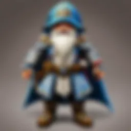 Vibrantly designed gnome outfit showcasing intricate embellishments
