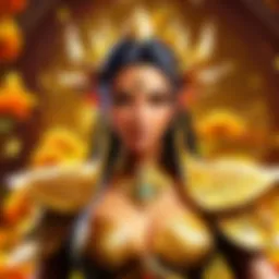 A vibrant field of Golden Lotus flowers