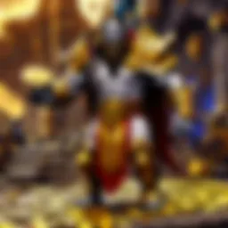 A vibrant landscape showcasing the bustling auction house in World of Warcraft